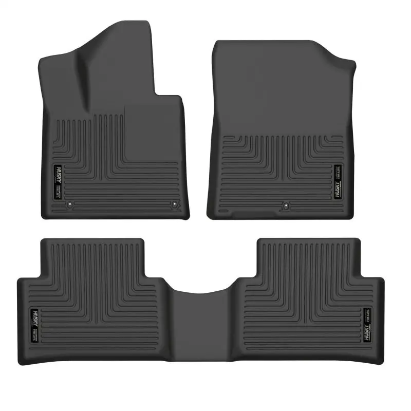 Husky Liners Weatherbeater Front and 2nd Seat Floor Liners 2021-2022 Kia Sorento - Black
