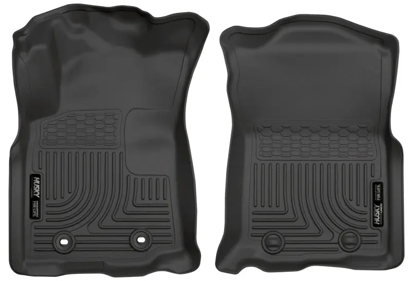 Husky Liners 2016 Toyota Tacoma Manual Trans WeatherBeater Front Black Floor Mats