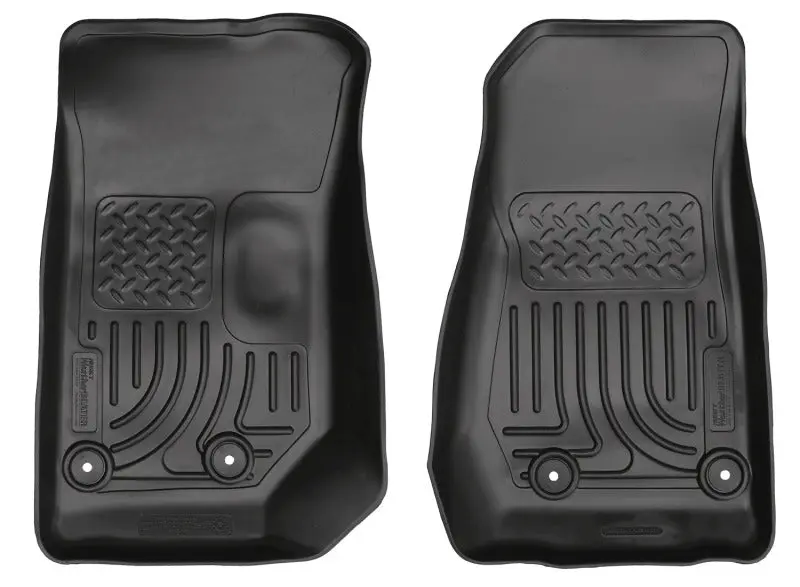 Husky Liners Weatherbeater Front Floor Liners 2014 Jeep Wrangler 2/4 Door