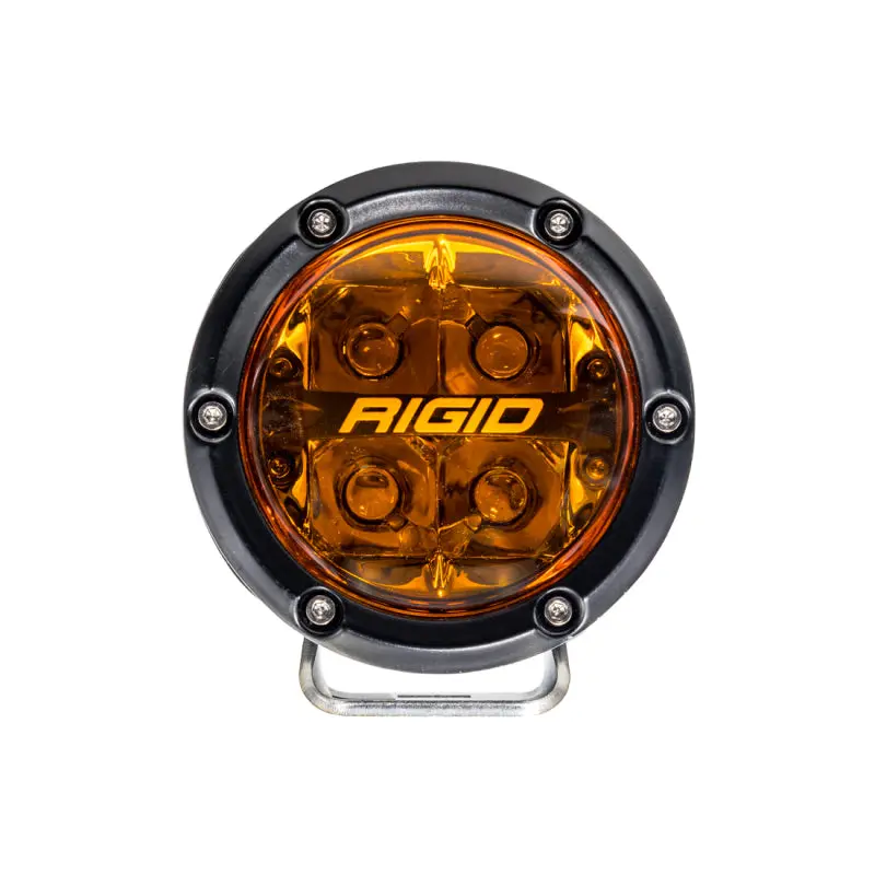 Rigid Industries 360-Series 4in Fog Lights Amber PRO Lens White Pair Off-Road