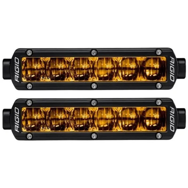 Rigid Industries 6in SR-Series Pro Dot SAE Fog Lights Pair Selective Yellow