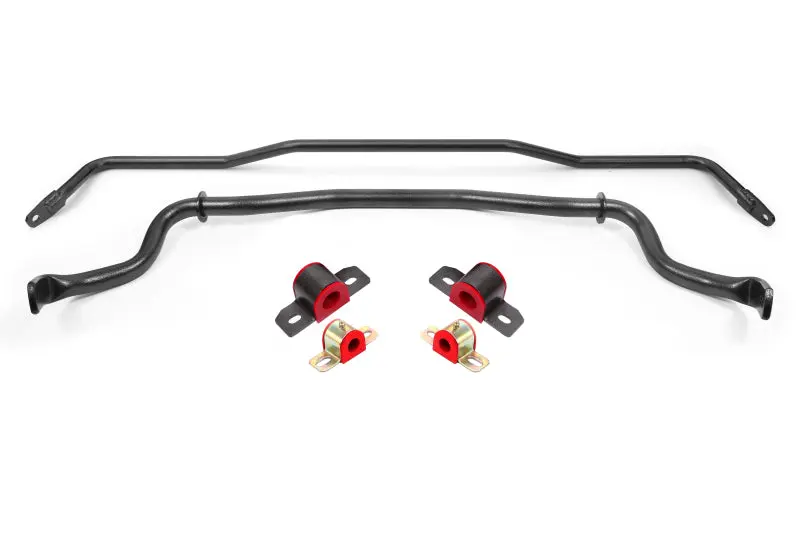 BMR Sway Bar Kit Bushings Front and Rear Black Hammertone 15-22 S550 Mustang BMR Suspension