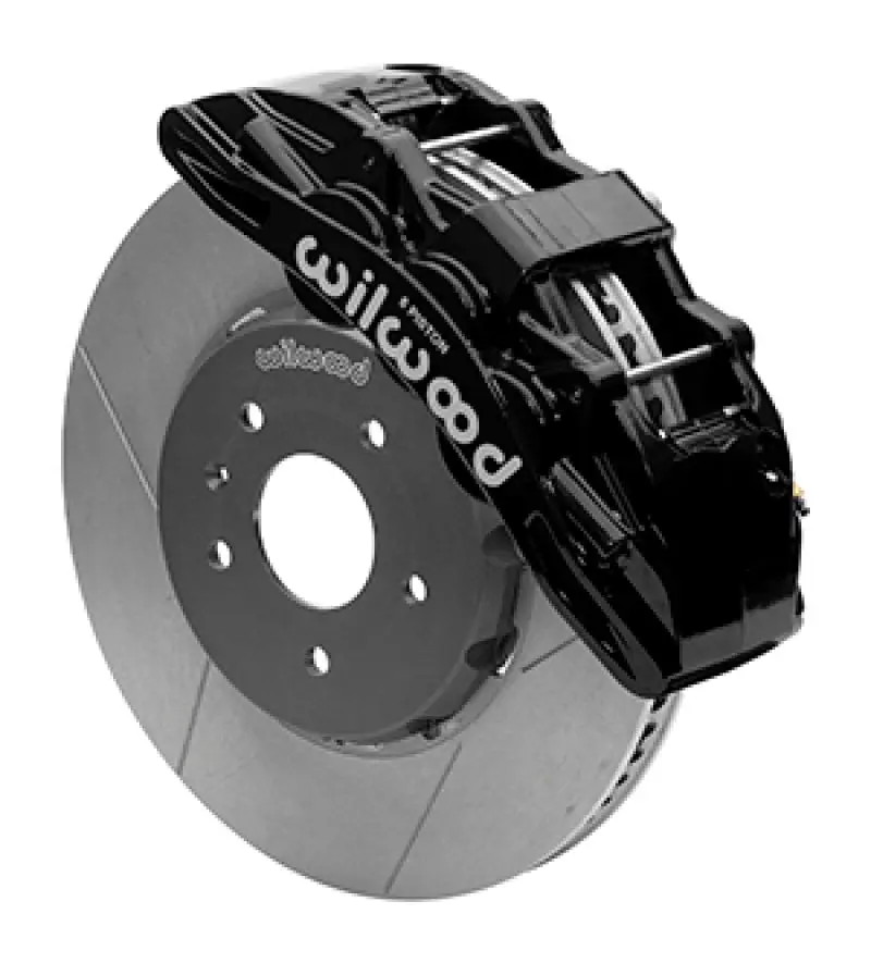 Wilwood SX6R Front Brake Kit 14in SRP Slotted and Drilled Black Brake Lines 14-19 Chevrolet Corvette