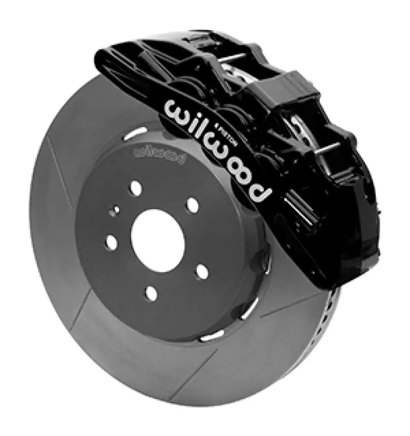 Wilwood SX6R Front Brake Kit 15in Lug Drive Slotted Black Brake Lines 10-14 Chevrolet Camaro SS