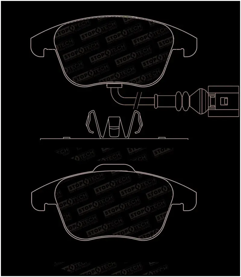 StopTech Street Performance Front Brake Pads 2015+ Volkswagen Passat - Reliable Braking