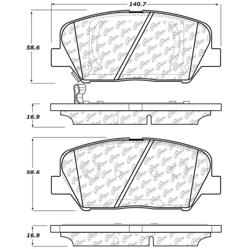 StopTech Street Touring Front Brake Pads 11-15 Kia Optima - Smooth Braking