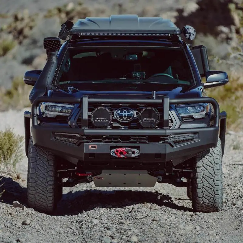 ARB Summit MKII Front Bumper Kit LED Fog Lights Winch Mount 2016-2023 Toyota Tacoma Black