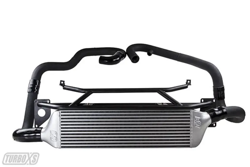 Turbo XS Wrinkle Black FMIC Pipes 2015-2017 Subaru STi