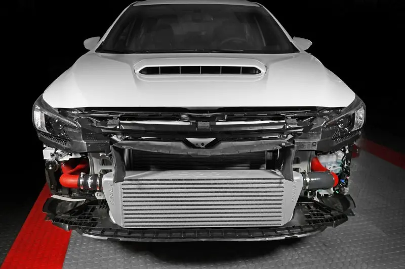 Perrin 22-23 Subaru WRX Front Mount Intercooler Kit Red Tubes Silver Core Perrin Performance