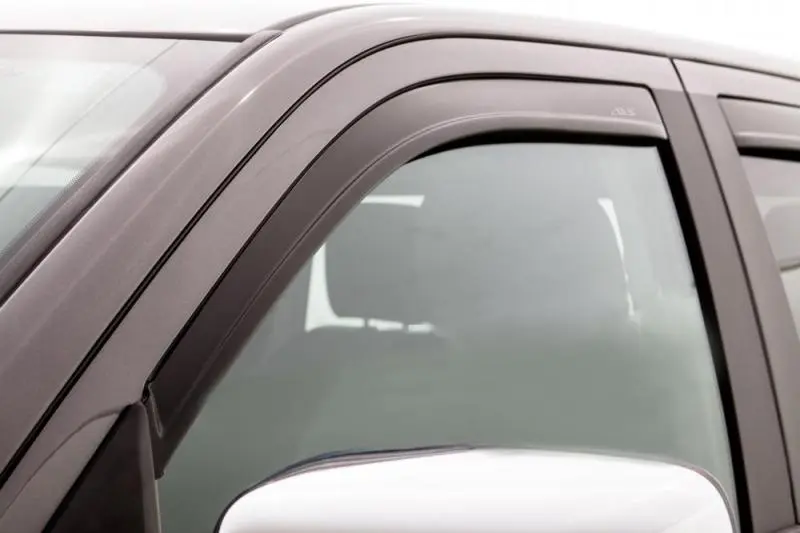 AVS 05-18 Nissan Frontier Crew Cab Low Profile Window Deflectors 4pc Matte Black
