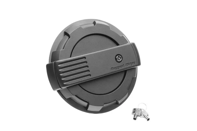 Rugged Ridge 19-23 Jeep Wrangler JL Elite Locking Fuel Door Black