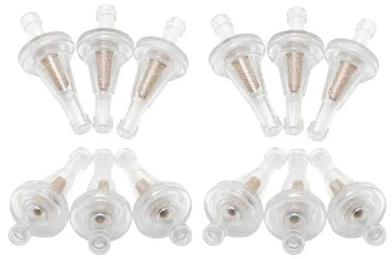 K&N 0.25in Flange 2.15in Length 1in OD Sintered Porous Bronze Fuel Filter Set 12 K&N Engineering