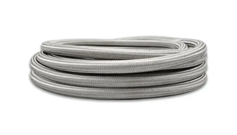 Vibrant Stainless Steel Braided Flex Hose PTFE Liner -3 10ft Roll
