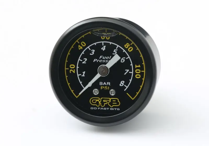 GFB Fuel Pressure Gauge 40mm 1-1/2in 1/8MPT Thread 0-120PSI 8050/8060 Go Fast Bits