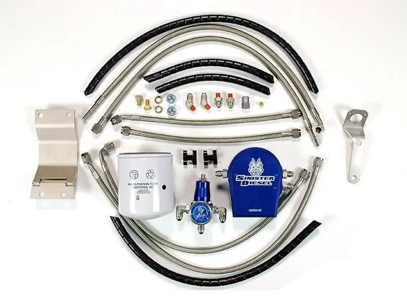 Sinister Diesel 1999-2003 Ford 7.3L Regulated Fuel Return Kit Integrated Filter