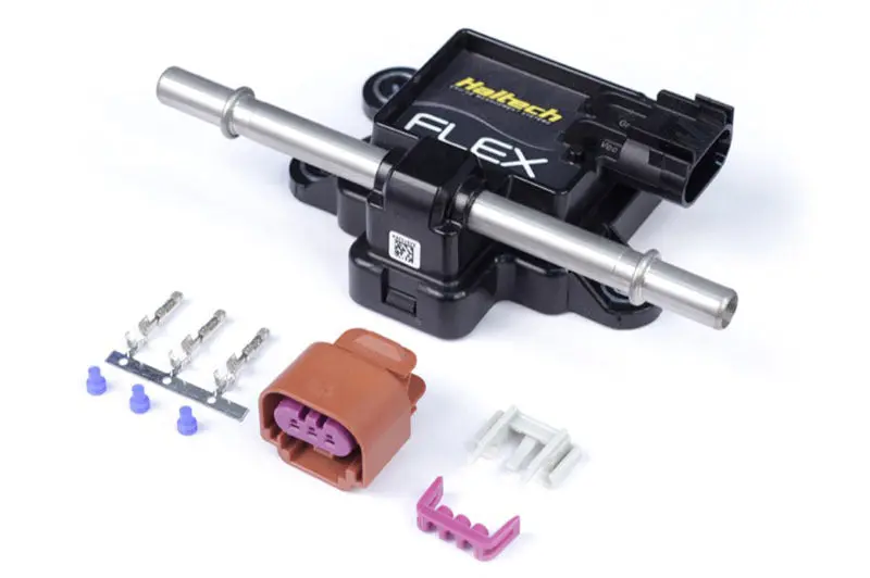 Haltech Flex Fuel Composition Sensor 3/8 GM Spring Lock Fittings Plug & Pins