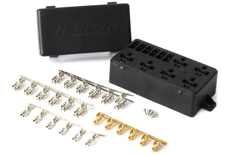 Haltech 6 Circuit Fuse Box Lid and Pins Automotive Wiring
