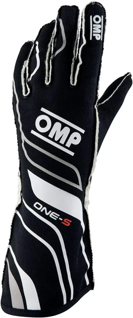 OMP One-S Gloves Black - Size L Fia 8556-2018 Racing Gloves