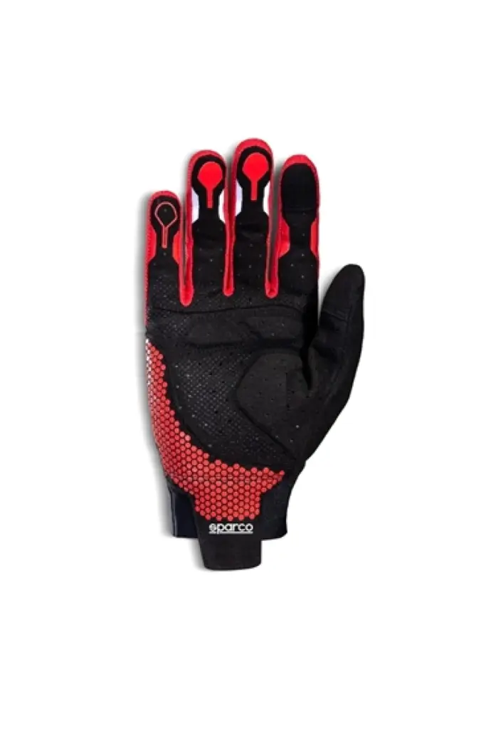 Sparco Hypergrip+ Gloves Size 10 Black Red Racing Driving Grip Enhancement
