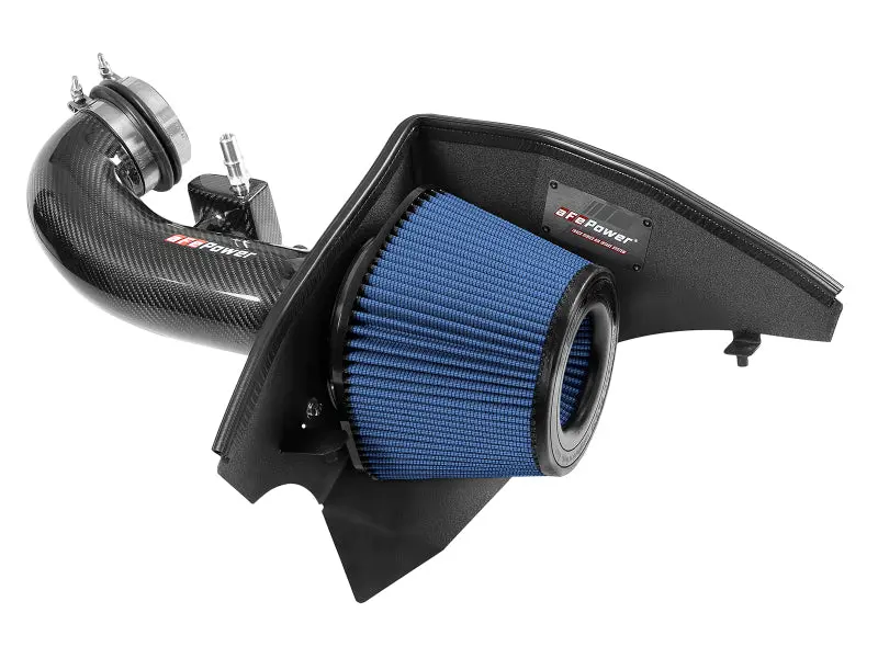aFe 2019-2020 GM Trucks 5.3L/6.2L Track Series Carbon Fiber Cold Air Intake System Pro 5R Filters