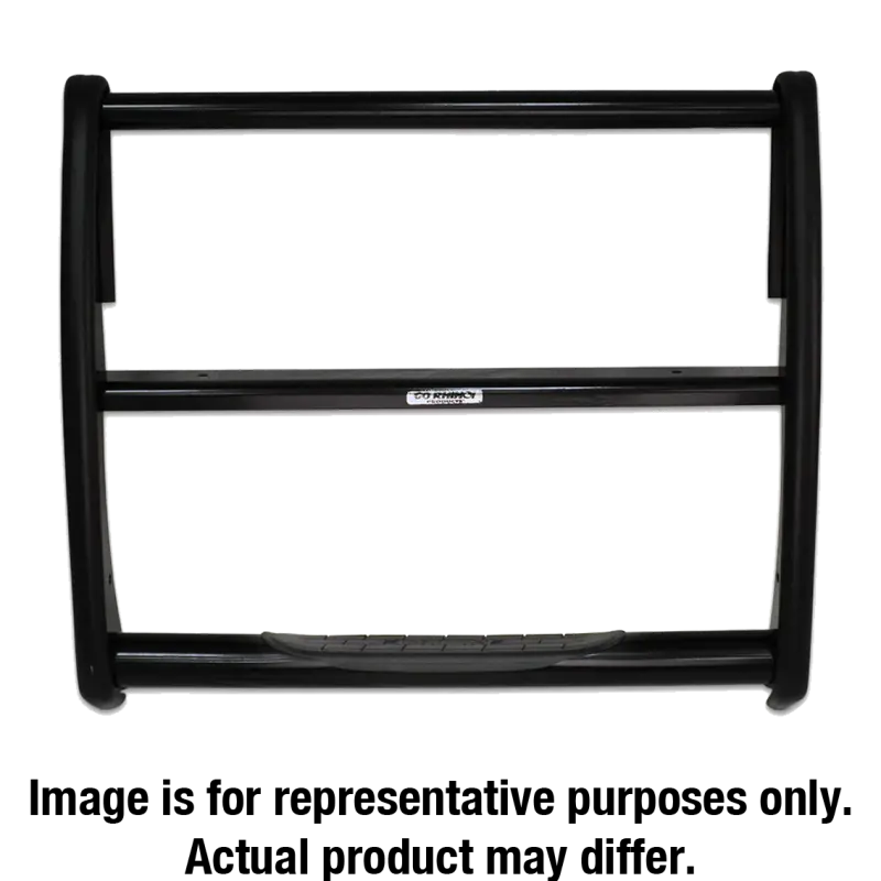 Go Rhino 09-19 Dodge Ram 1500 3000 Series StepGuard - Black Center Grille Guard Enhanced Protection
