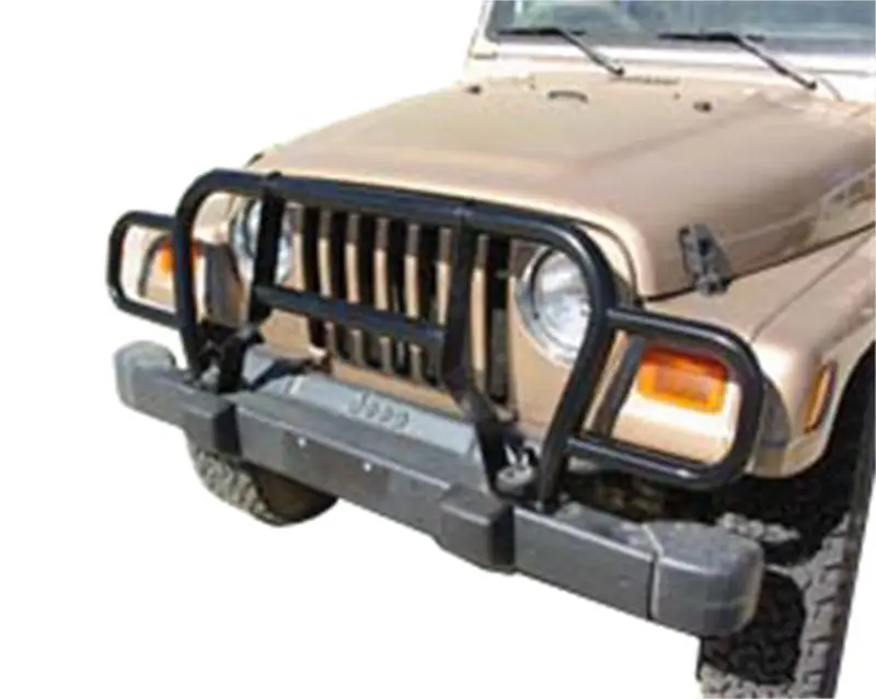 Rampage Black Euro Headlight Grill Guard 1987-1995 Jeep Wrangler YJ