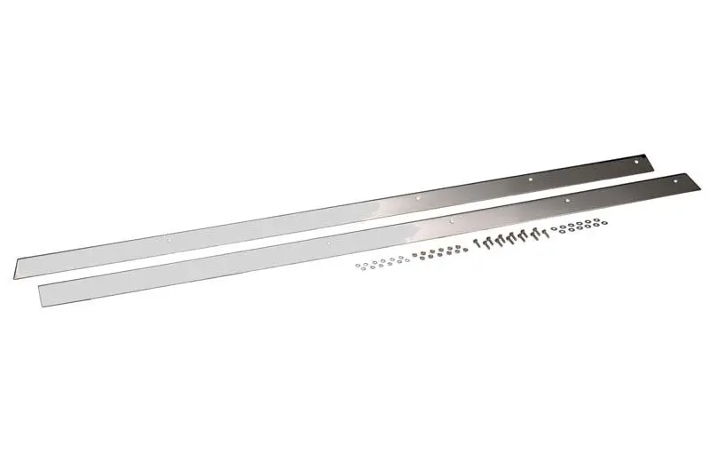 Kentrol 76-86 Jeep CJ7 Rocker Guards Pair Polished Silver Offroad