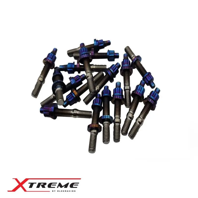 BLOX Racing Xtreme Line Titanium M8x1.25x45mm 10-Piece Set Burnt Finish