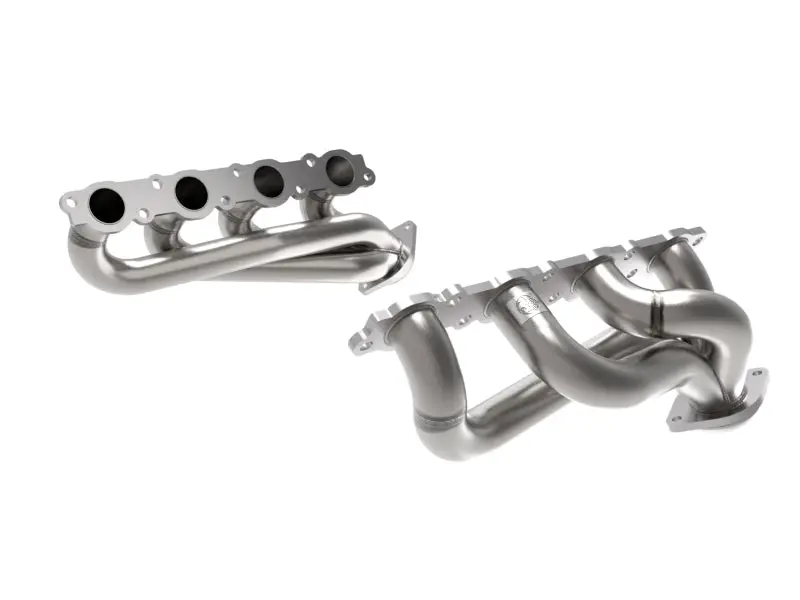 aFe Twisted Steel 1-7/8in 304 SS Headers 2020-2021 Ford F-250/F-350 V8-7.3L