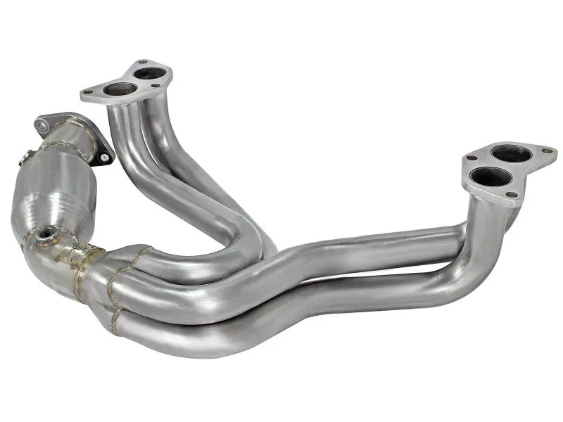aFe Twisted Steel 304 Stainless Steel Long Tube Header Cat 2012-2017 Toyota 86 FRS BRZ