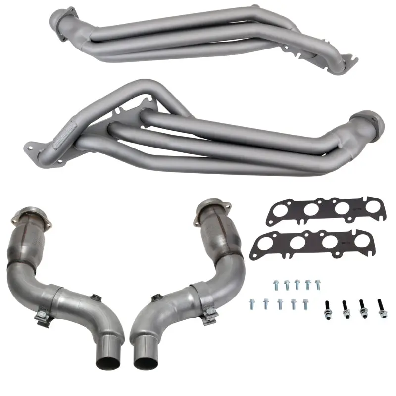 BBK 15-23 Ford Mustang GT 1-3/4 Long Tube Headers High Flow Catted X-Pipe Ti Ceramic Coating