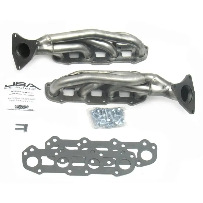 JBA 07-09 Toyota 4.7L V8 Raw 409SS Cat4Ward Performance Headers