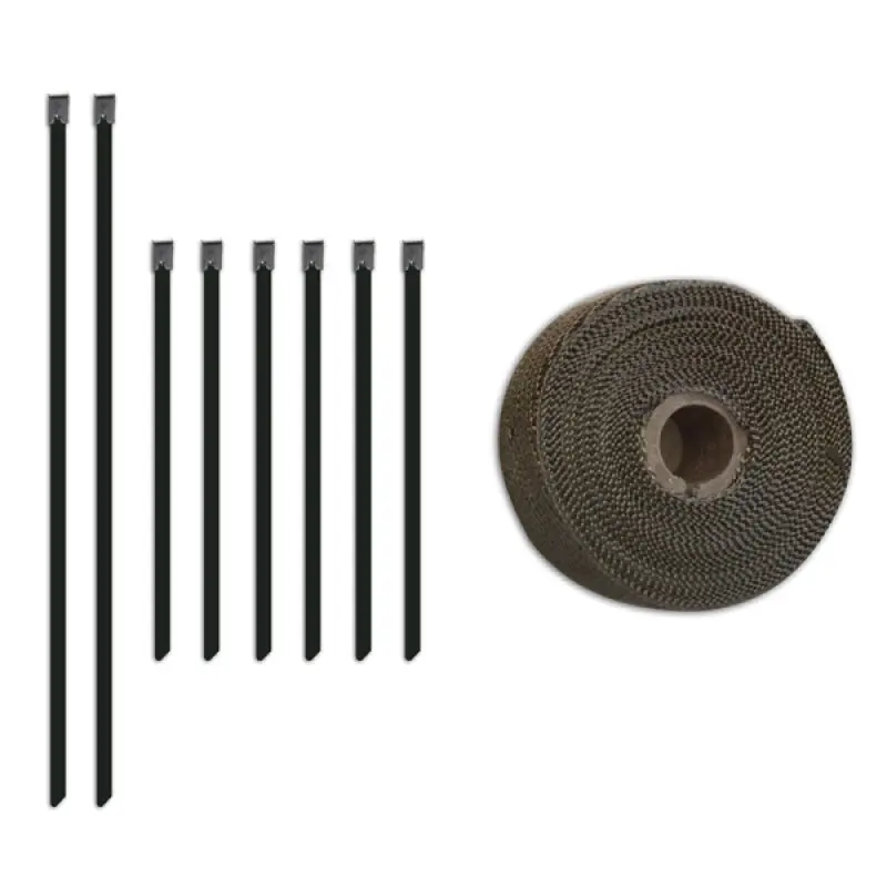 Mishimoto 2 Inch x 35 Feet Heat Wrap Stainless Locking Tie Set