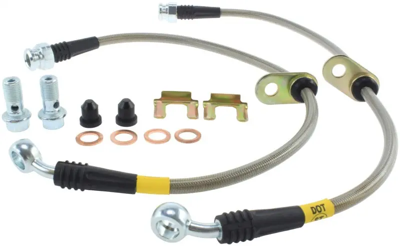 StopTech 13-13 Honda Civic EX Rear Stainless Steel Brake Lines