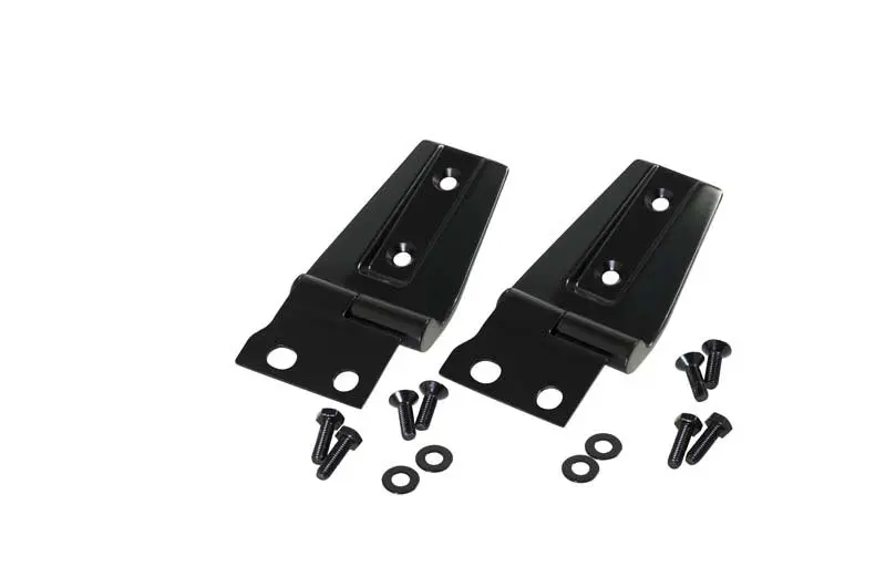 Kentrol 07-18 Jeep Wrangler JK Hood Hinge Pair Powdercoat Black