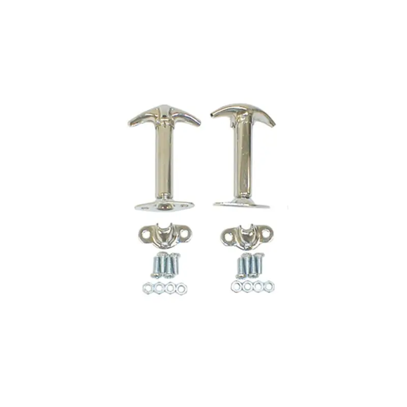 Rugged Ridge Chrome Hood Catch Set 41-95 Jeep CJ and Wrangler YJ Models