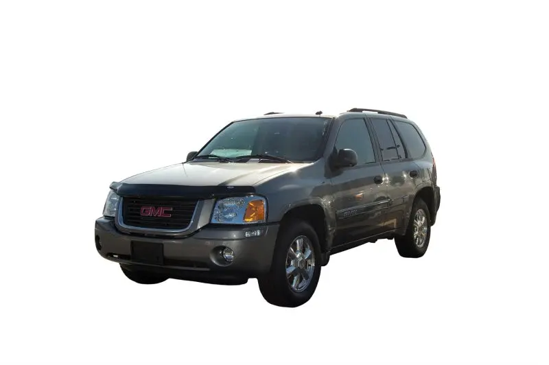 AVS 02-09 GMC Envoy High Profile Bugflector II Hood Shield Smoke