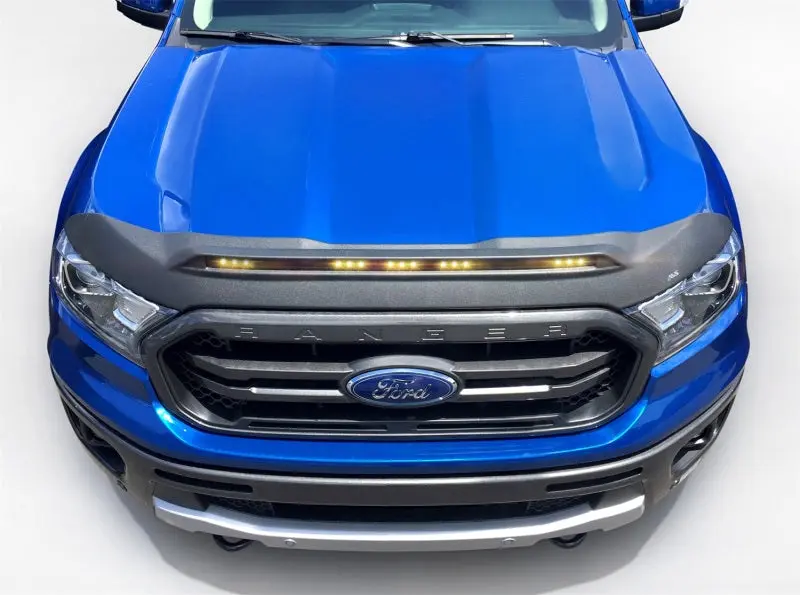 AVS 2019 Ford Ranger Aeroskin Low Profile Light Shield Black