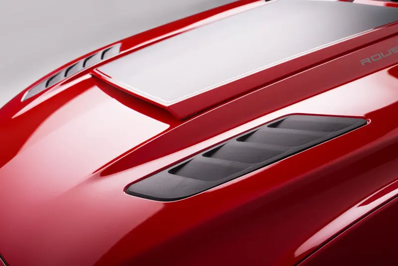 Roush 2015-2017 Ford Mustang Black Heat Extractors Hood Vents Performance Upgrade