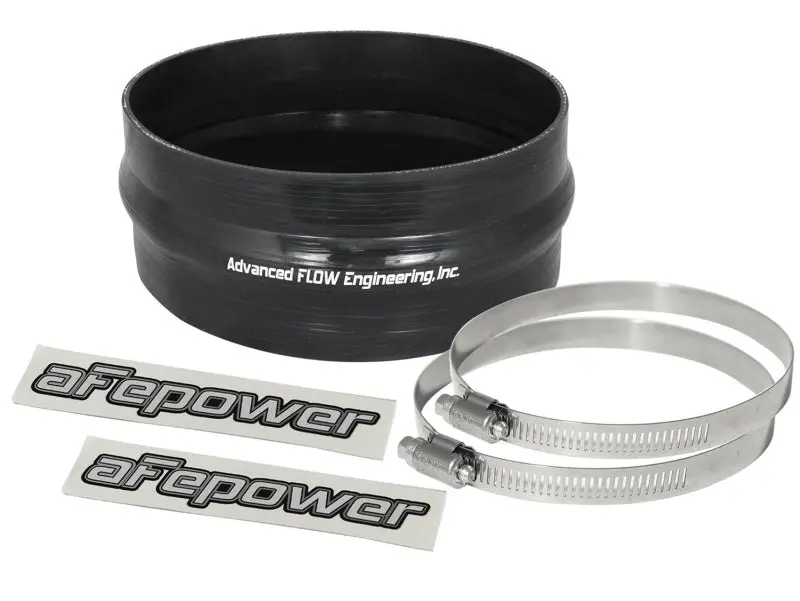 aFe Magnum FORCE CAI Universal Silicone Coupling Kit 6.25in ID 2.75in Length Straight Hump Black