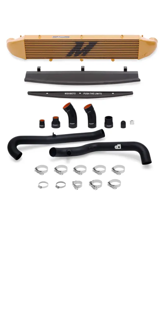 Mishimoto 2014-2016 Ford Fiesta ST 1.6L Front Mount Intercooler Gold Kit Pipes Black