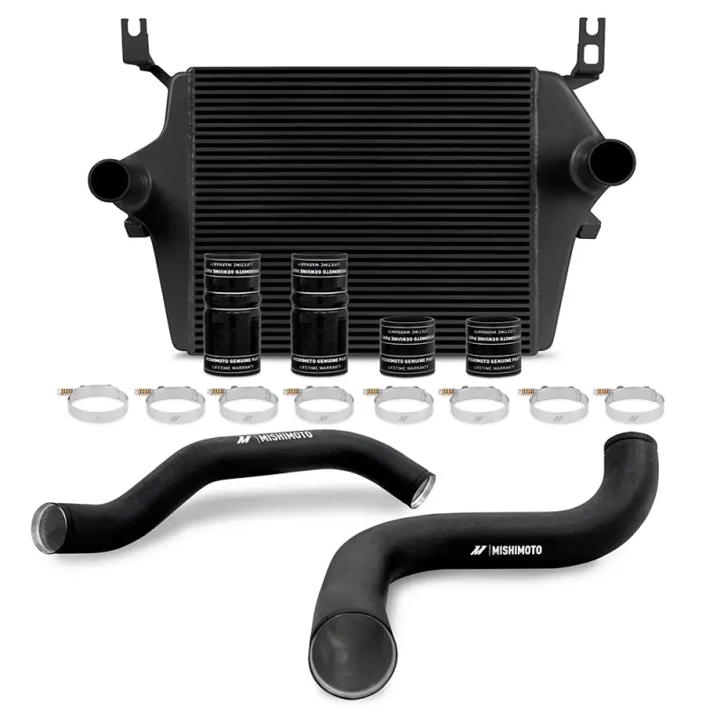 Mishimoto 99-03 Ford 7.3L Powerstroke PSD Black Intercooler Kit Black Pipes Performance Upgrade