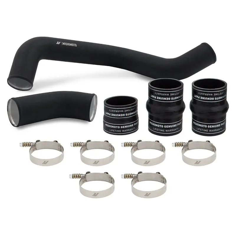 Mishimoto 17-19 GM 6.6L L5P Hot-Side Pipe and Boot Kit Wrinkle Black Performance