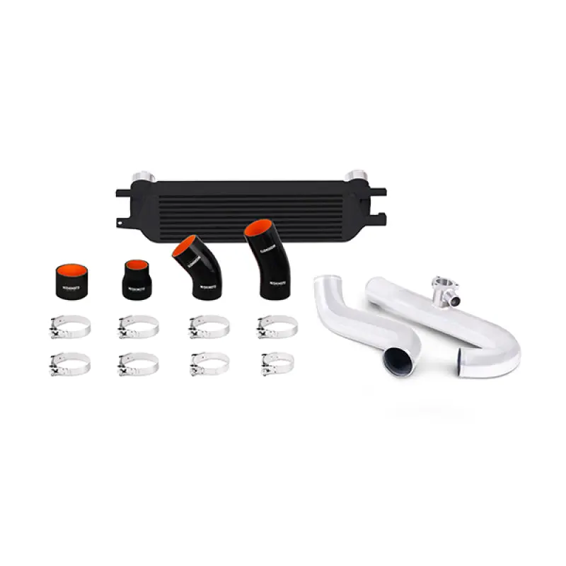 Mishimoto 2015 Ford Mustang EcoBoost Performance Intercooler Kit Black Core Polished Pipes