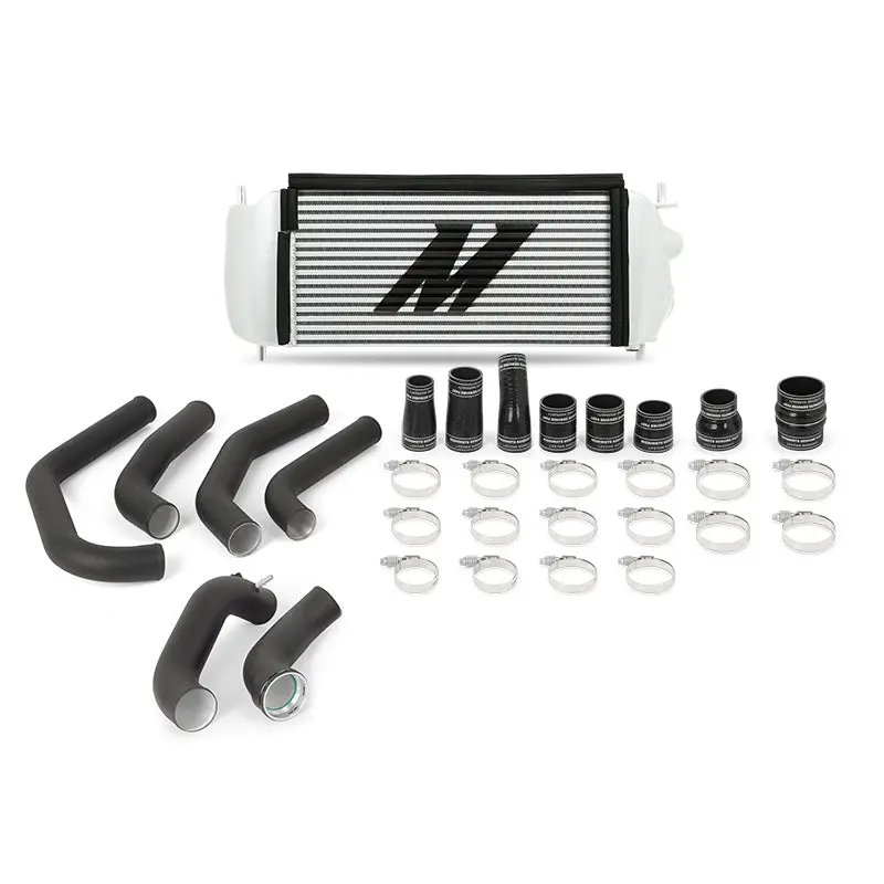 Mishimoto 2015-2017 Ford F-150 2.7L EcoBoost Silver Performance Intercooler Kit Black Pipes