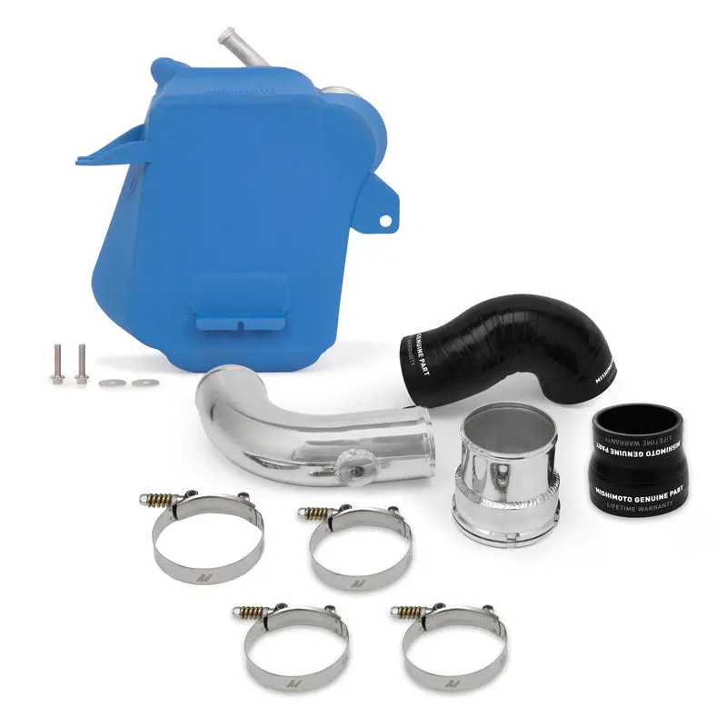 Mishimoto 2017+ Ford 6.7L Powerstroke Air-To-Water Intercooler Micro-Wrinkle Blue Performance Upgrade