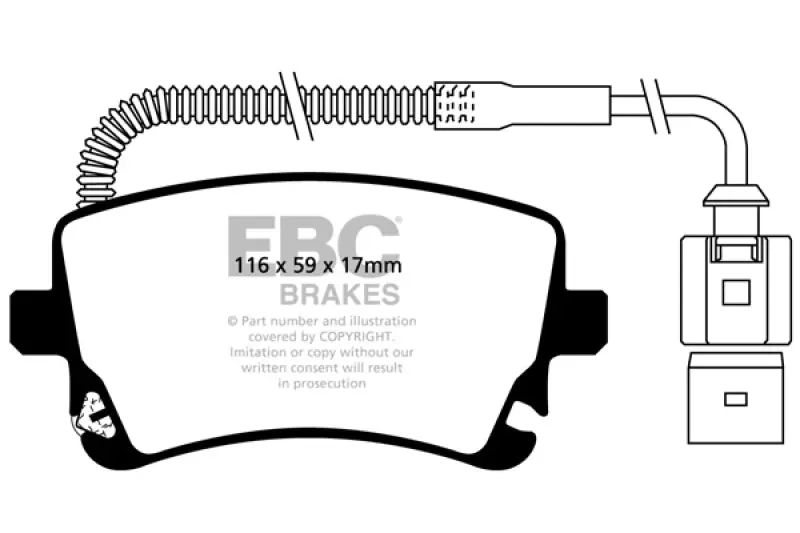 EBC 78-83 Mazda RX7 2.3 Ultimax2 Front Brake Pads Rotary Engine Models