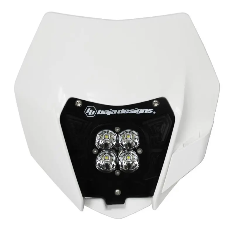 Baja Designs 14-16 KTM Headlight Kit DC Headlight Shell White Squadron Sport