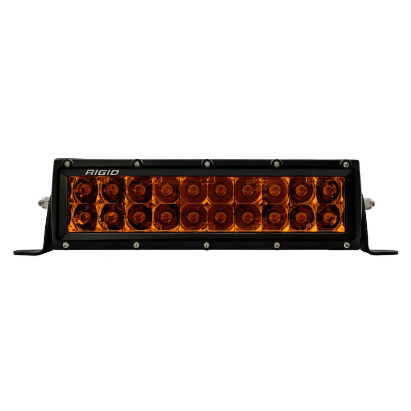 Rigid Industries 10in E-Series Spot LED Light Bar Amber PRO Lens