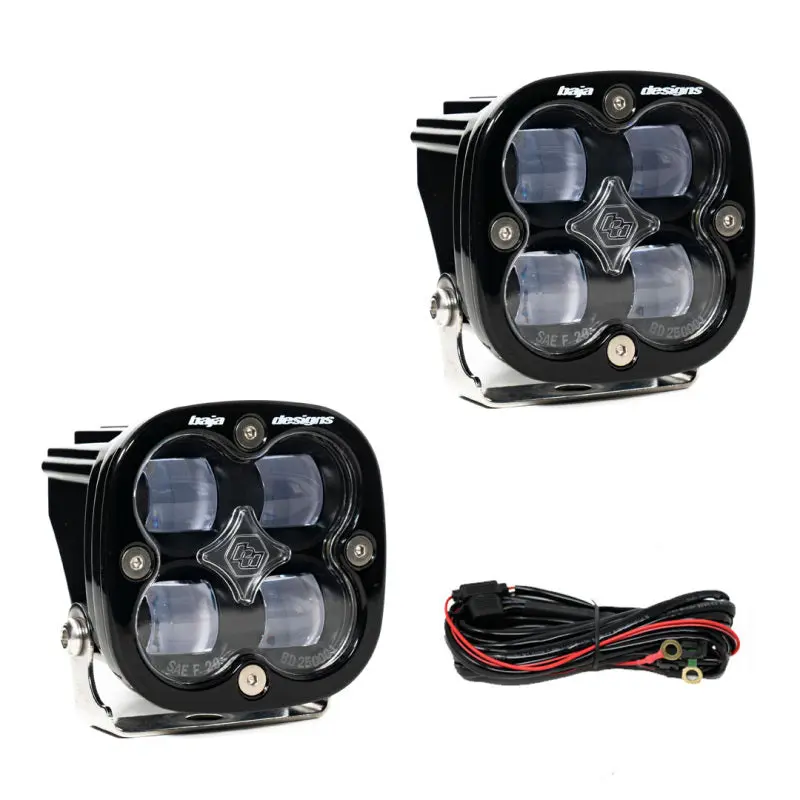 Baja Designs Squadron SAE LED Auxiliary Light Pod Pair Clear Off-Road Vehicles